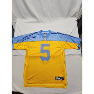 Reebok NFL Philadelphia Eagles Donovan McNabb 5 Jersey Yellow Blue Mens XL